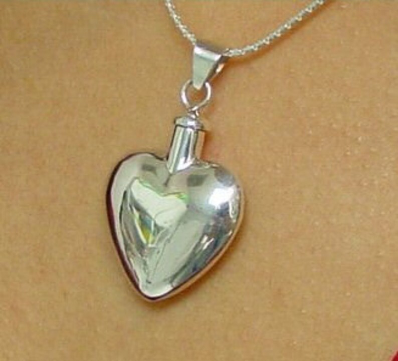 Polished Sterling Heart Keepsake image 2