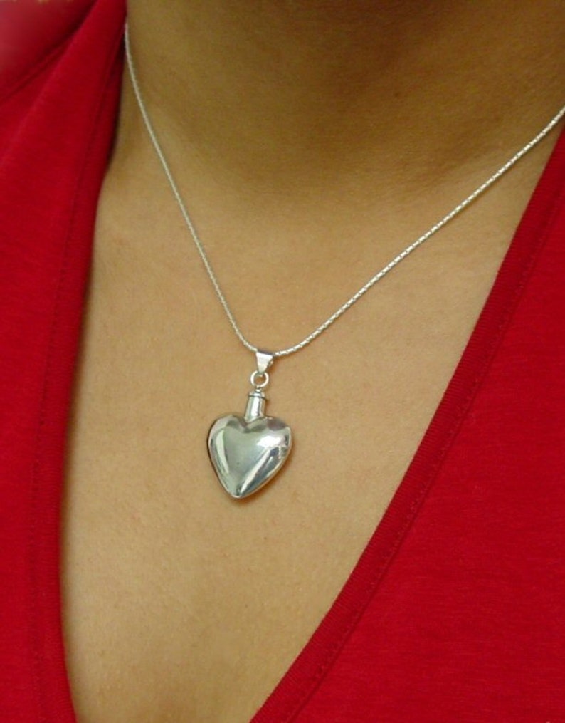 Polished Sterling Heart Keepsake image 1