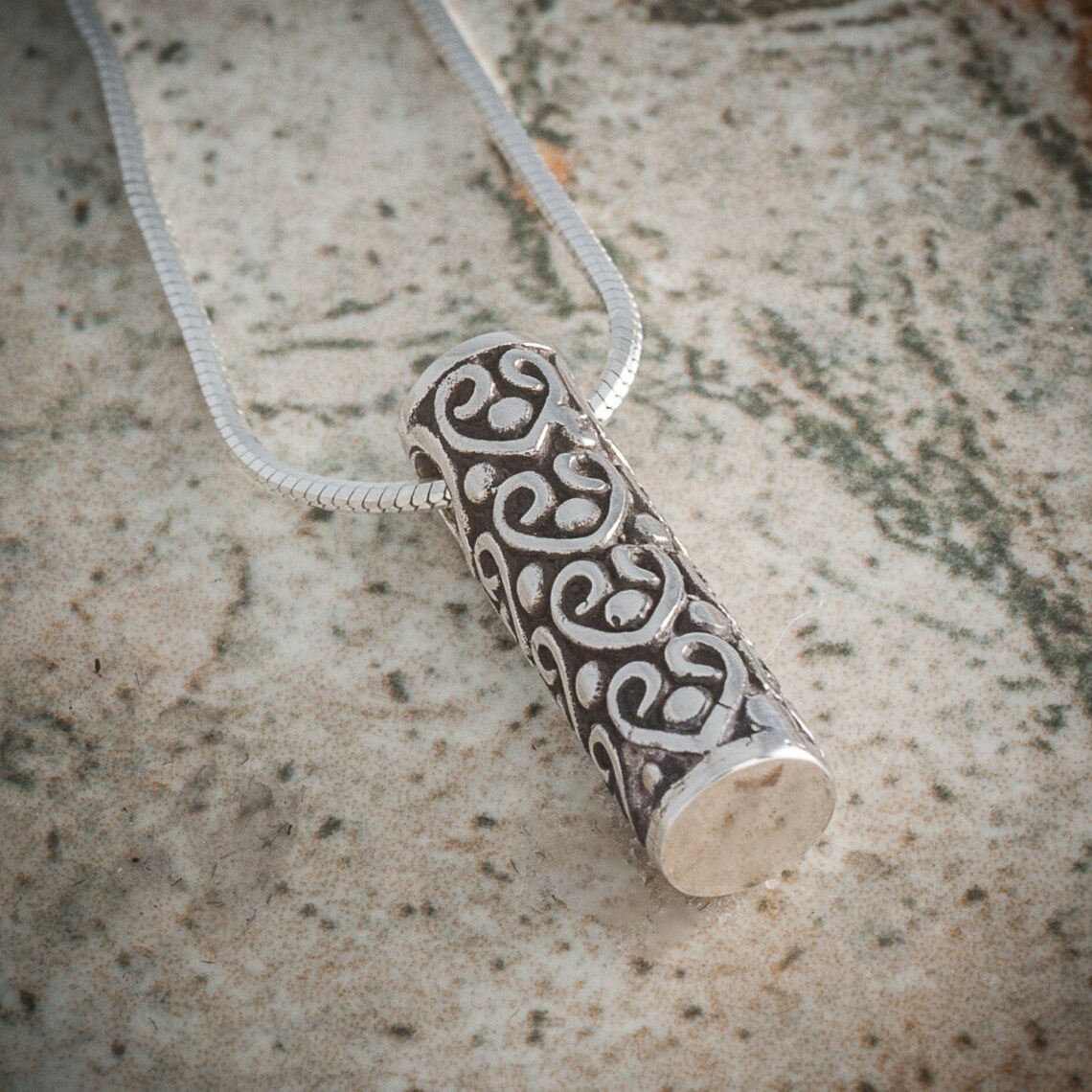 Heart Column Keepsake Pendant | Etsy