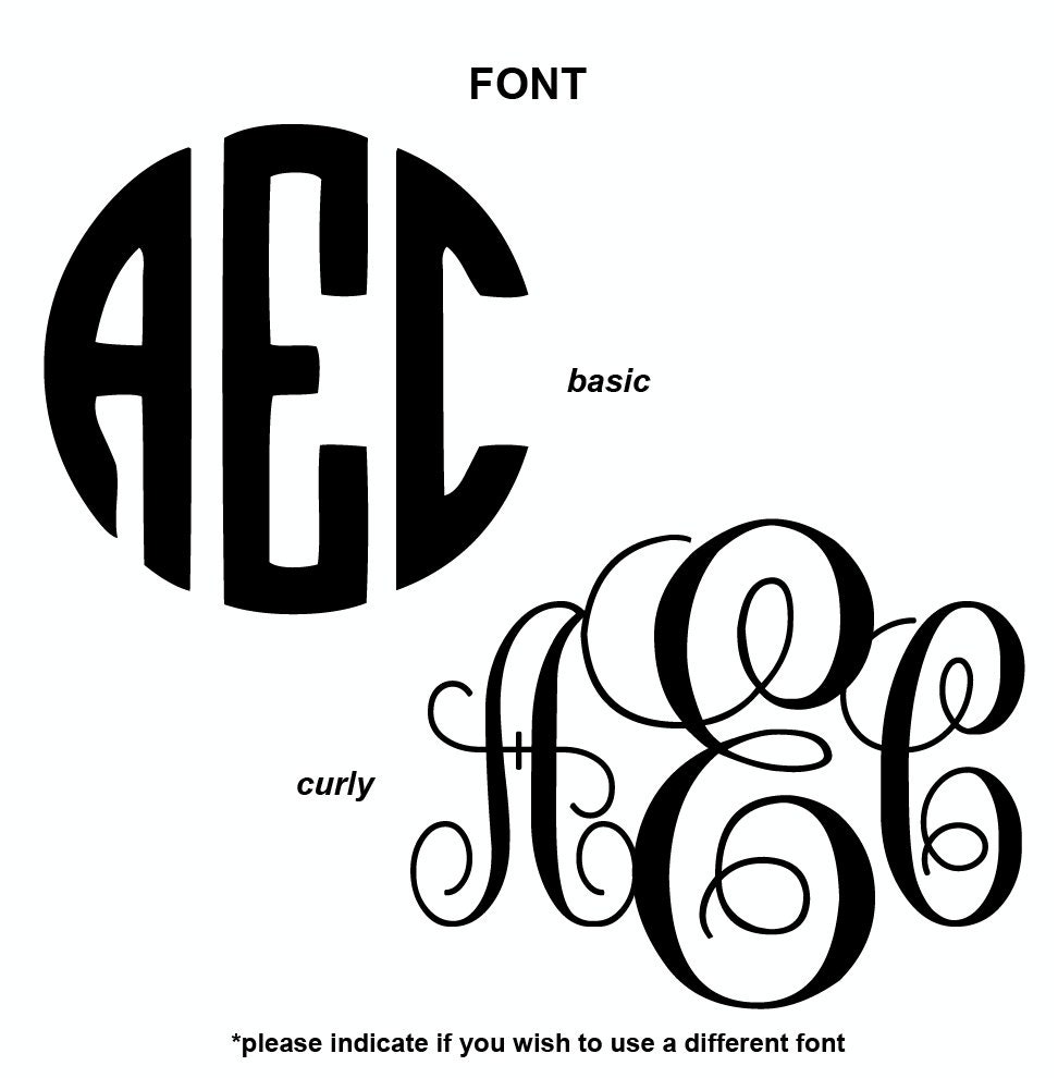Sticker Monogram Texture Monogram Decal Monogram Sticker Monogram Car Decal Cup - Etsy