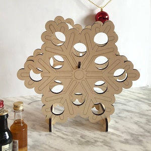 Snowflake Christmas Wine and Spirit Advent Calendar 12 Days Countdown image 1