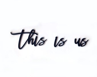 This is us wooden letters cut out - Bedroom Decor - Living Room Decor, Wall Art, Laser cut Gallery Wall