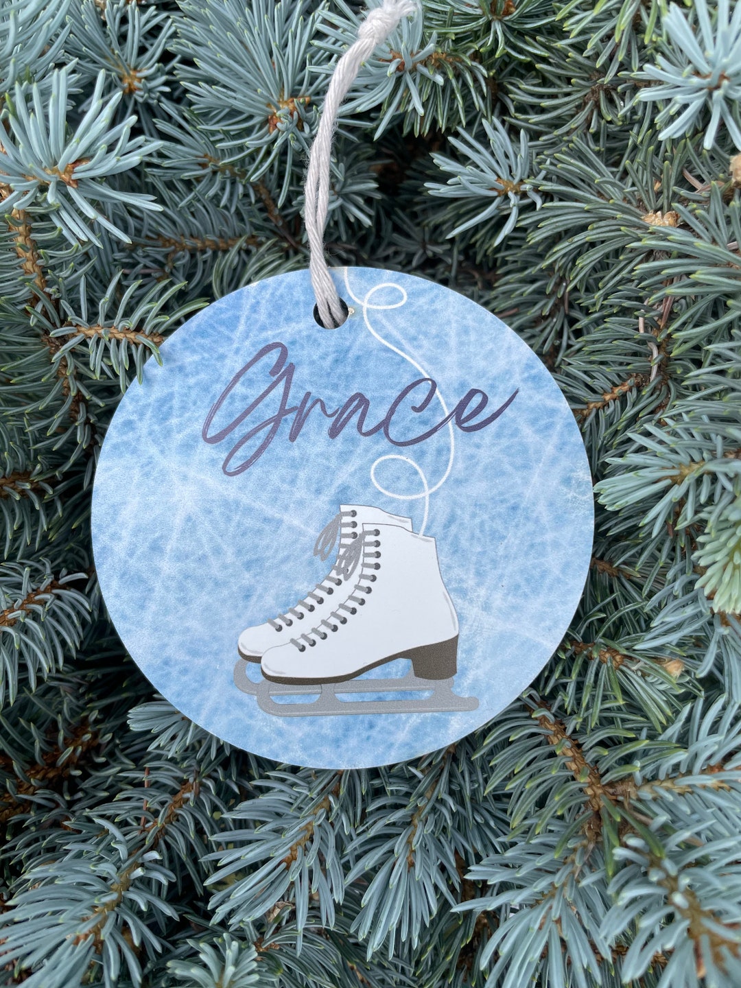 Personalized Figure Skating Christmas Ornament Christmas Etsy