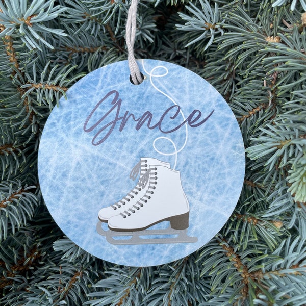 Ice Skate Ornament Etsy