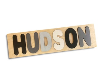 Custom Basic Name Puzzle, Wooden Personalized Puzzle