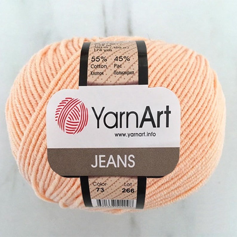 Yarnart Jeans Amigurumi Cotton Yarn Knitting Yarn Soft Etsy