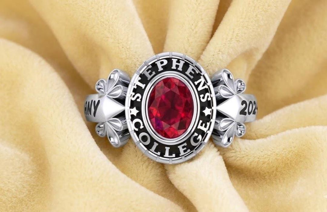 Red Stephens Custom 2026 Stephens College Ring Personalized Graduation Gift for Her ...