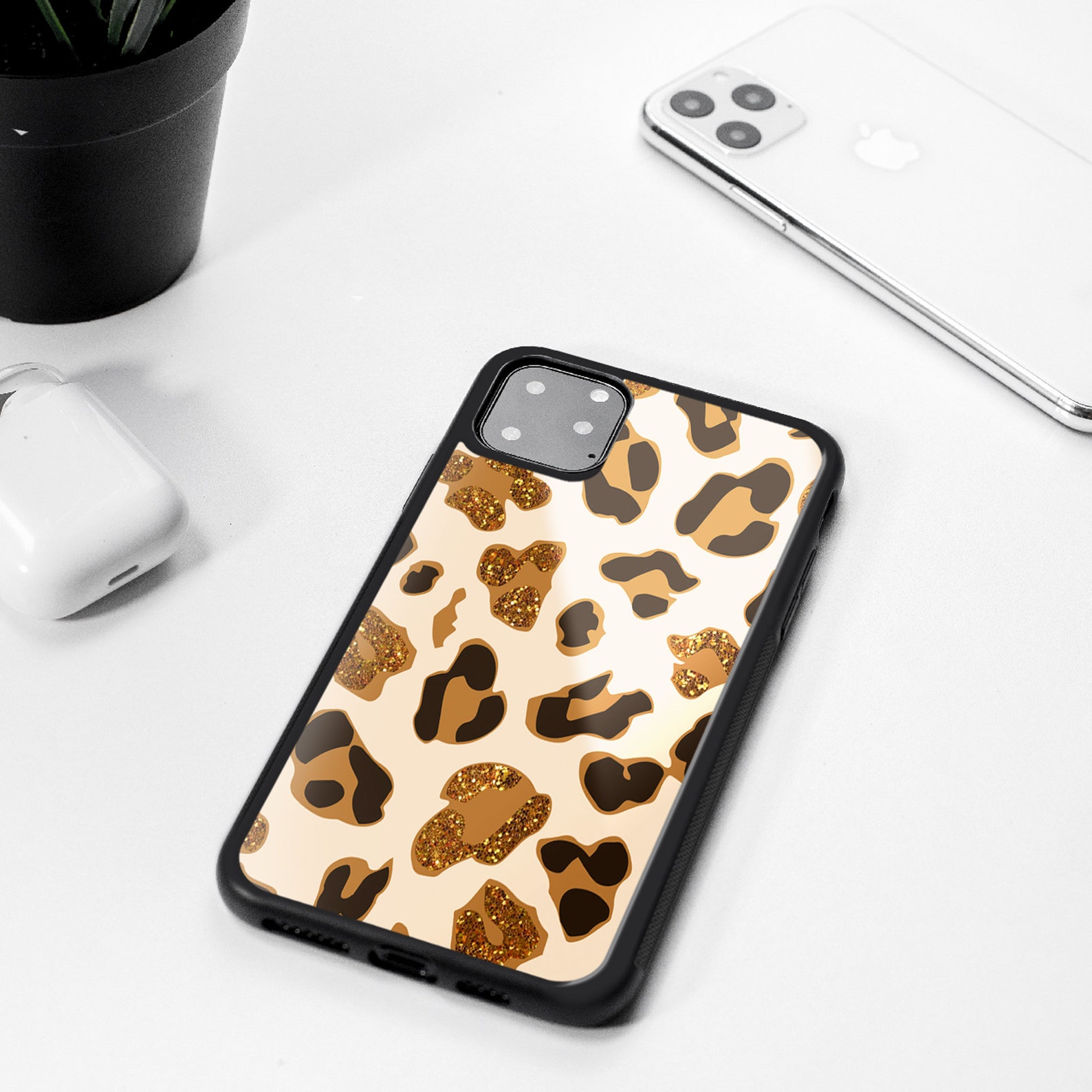 Cheetah Print iPhone 12 Case Leopard Ombre Print iPhone SE Etsy