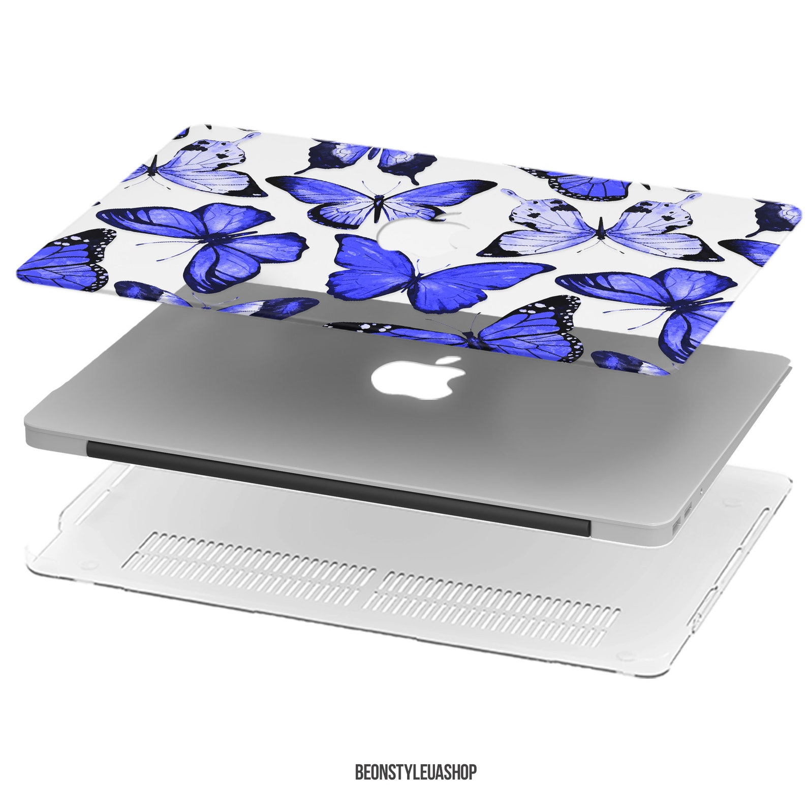 Purple Butterflies Macbook Pro 16 Case Cute Macbook Air 13 Etsy
