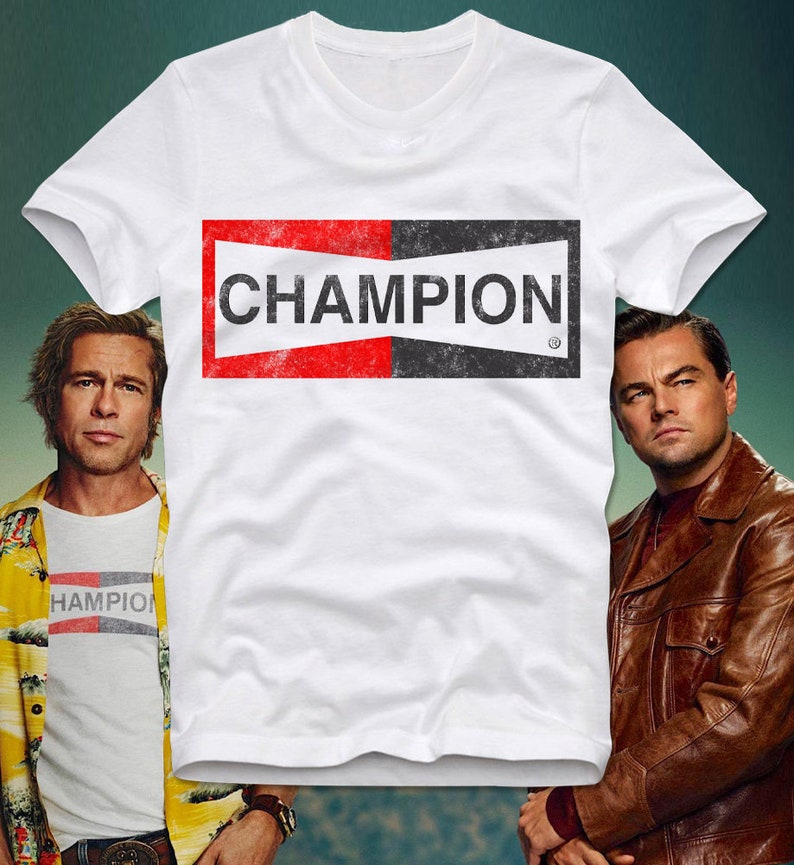 TShirt Once Upon A Time in Hollywood Champion Brad Pitt Etsy