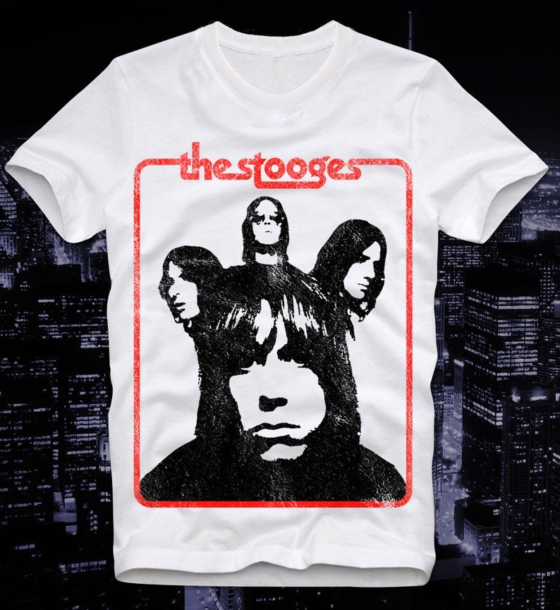IGGY and the STOOGES screenprinted T SHIRT
