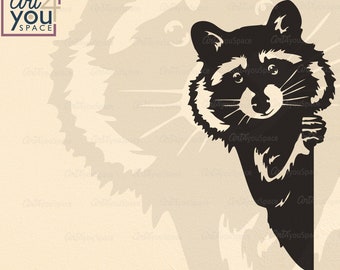 Raccoon Svg Etsy
