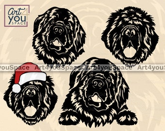 Download Newfoundland Dog Svg Etsy PSD Mockup Templates