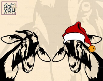 Download Christmas Goat Svg Etsy PSD Mockup Templates