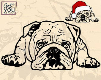 English Bulldog Svg Etsy