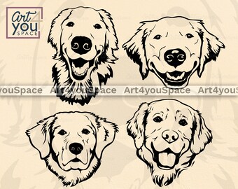 Download Golden Retriever Svg Etsy SVG, PNG, EPS, DXF File