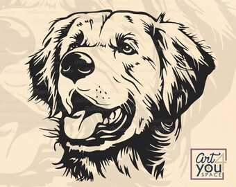 Download Golden Retriever Svg Etsy