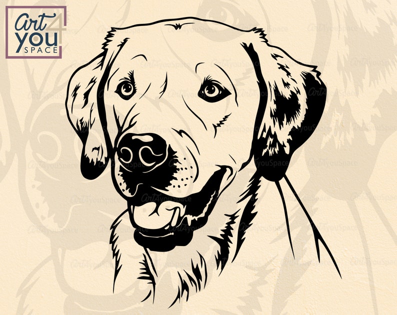 Download Labrador svg files for Cricut dog clipart yellow lab breed ...