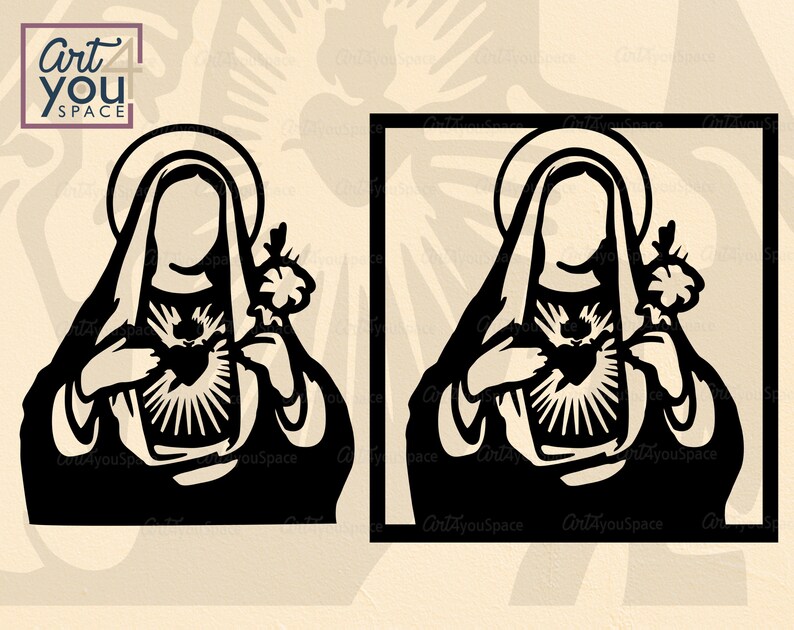Download Virgin Mary svg Jesus svg Mother of god Christian clipart ...