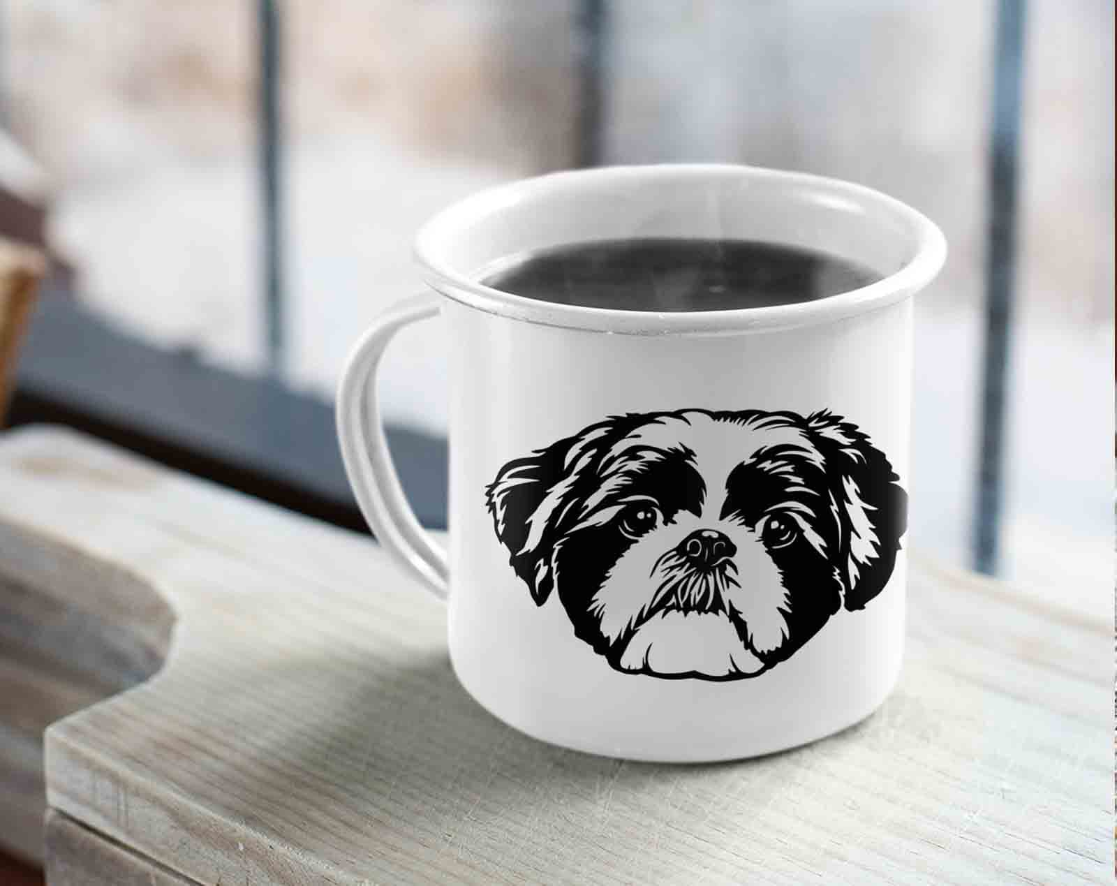 Shih Tzu Svg, Dog SVG File for Cricut, Cute Face Clipart, Breed ...