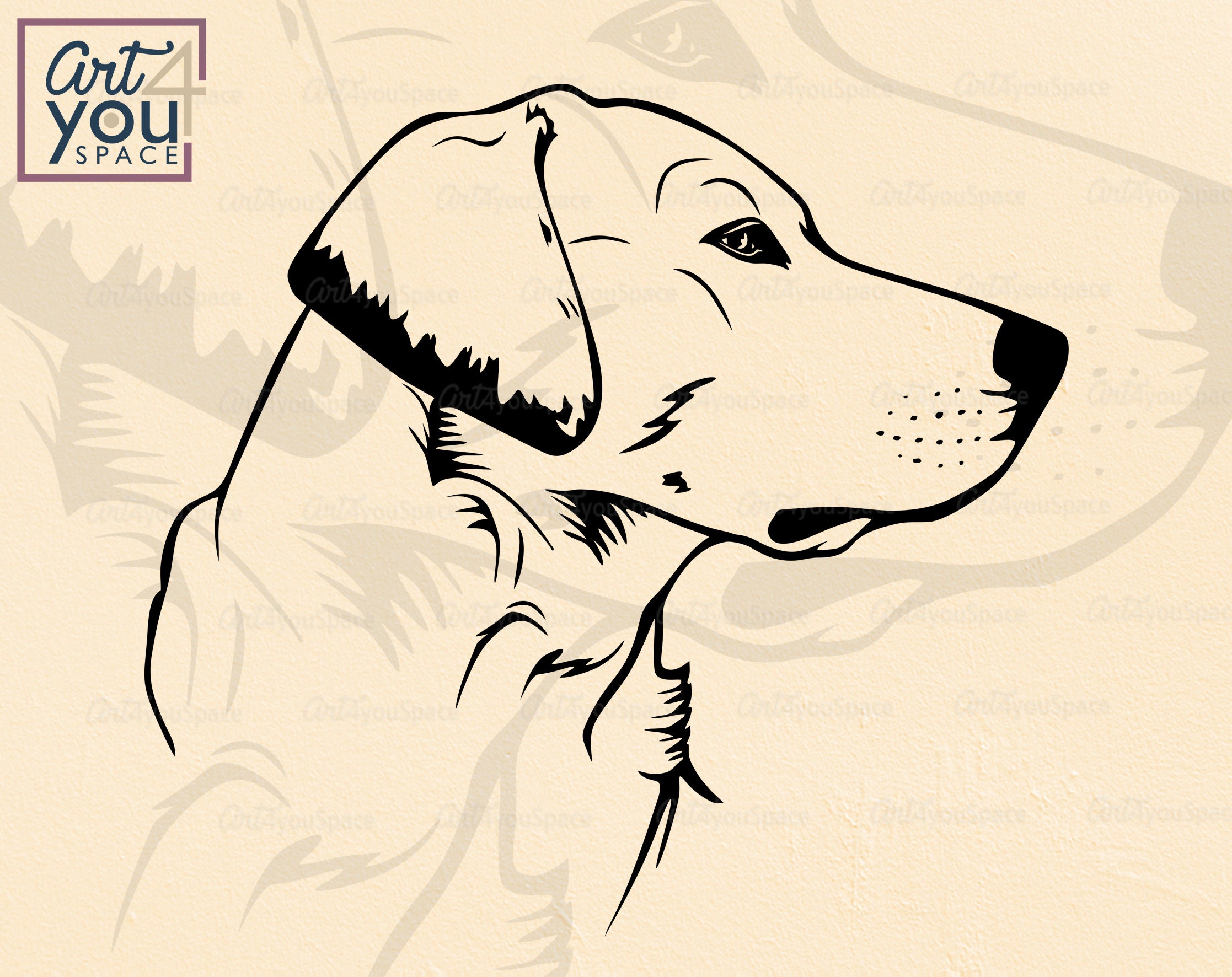 Labrador Retriever Svg Dog Svg Cricut Lab Breed Clipart Etsy