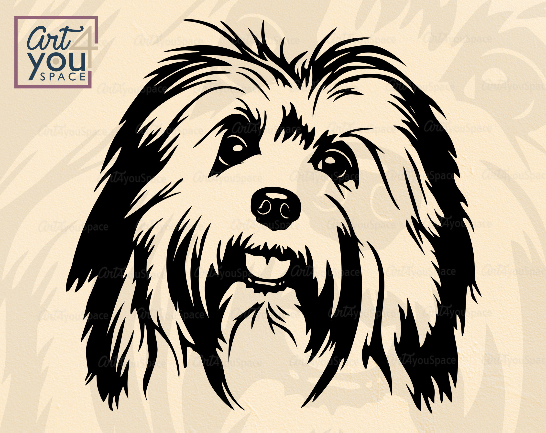 Havanese Svg Dog Svg Files for Cricut Cute Pet Face Body Etsy UK