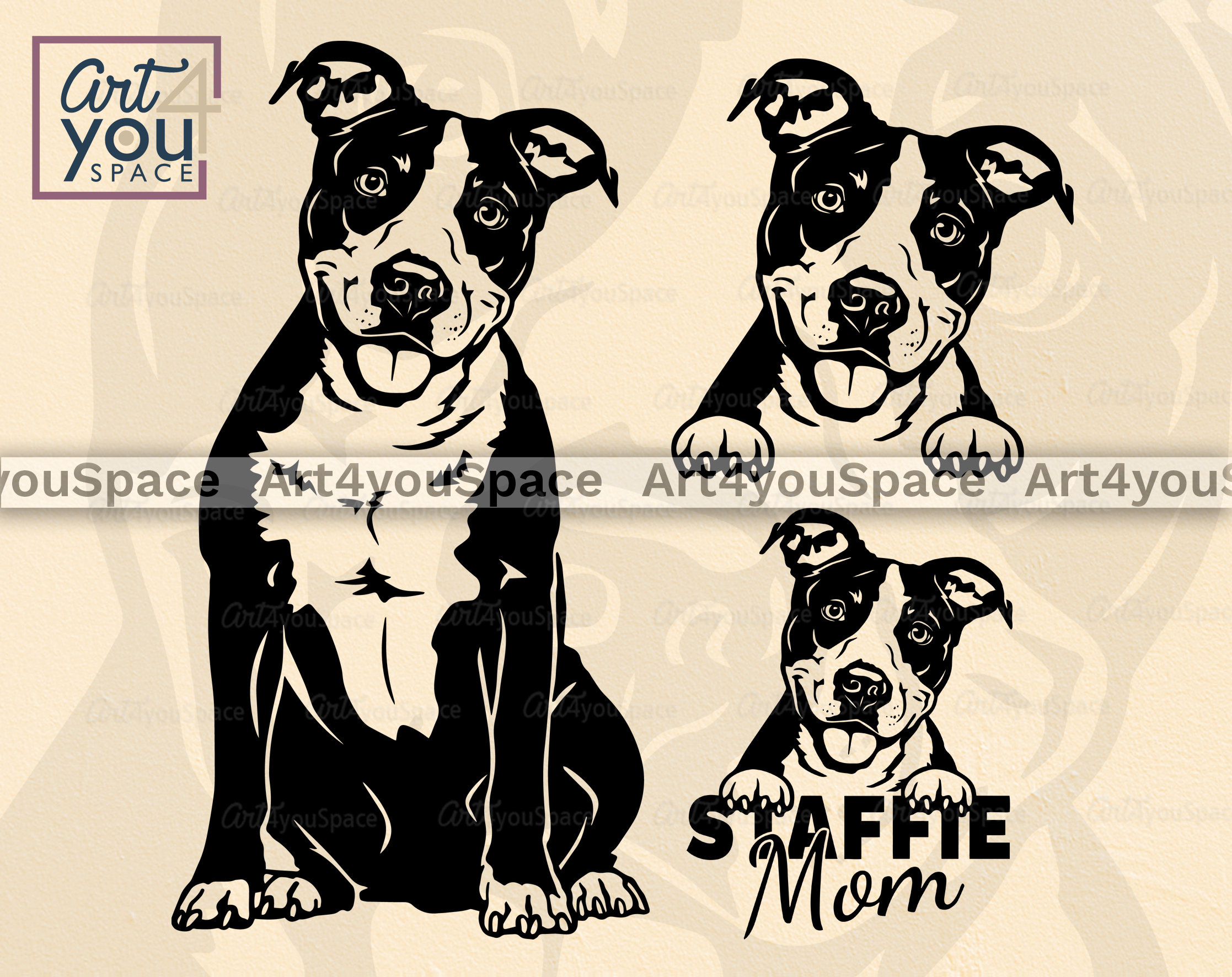 Free Free 297 Staffordshire Bull Terrier Svg SVG PNG EPS DXF File