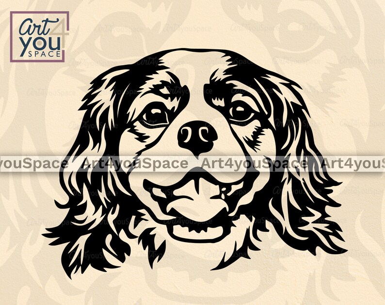 Cavalier King Charles Spaniel SVG Dog Svg Files for Cricut - Etsy