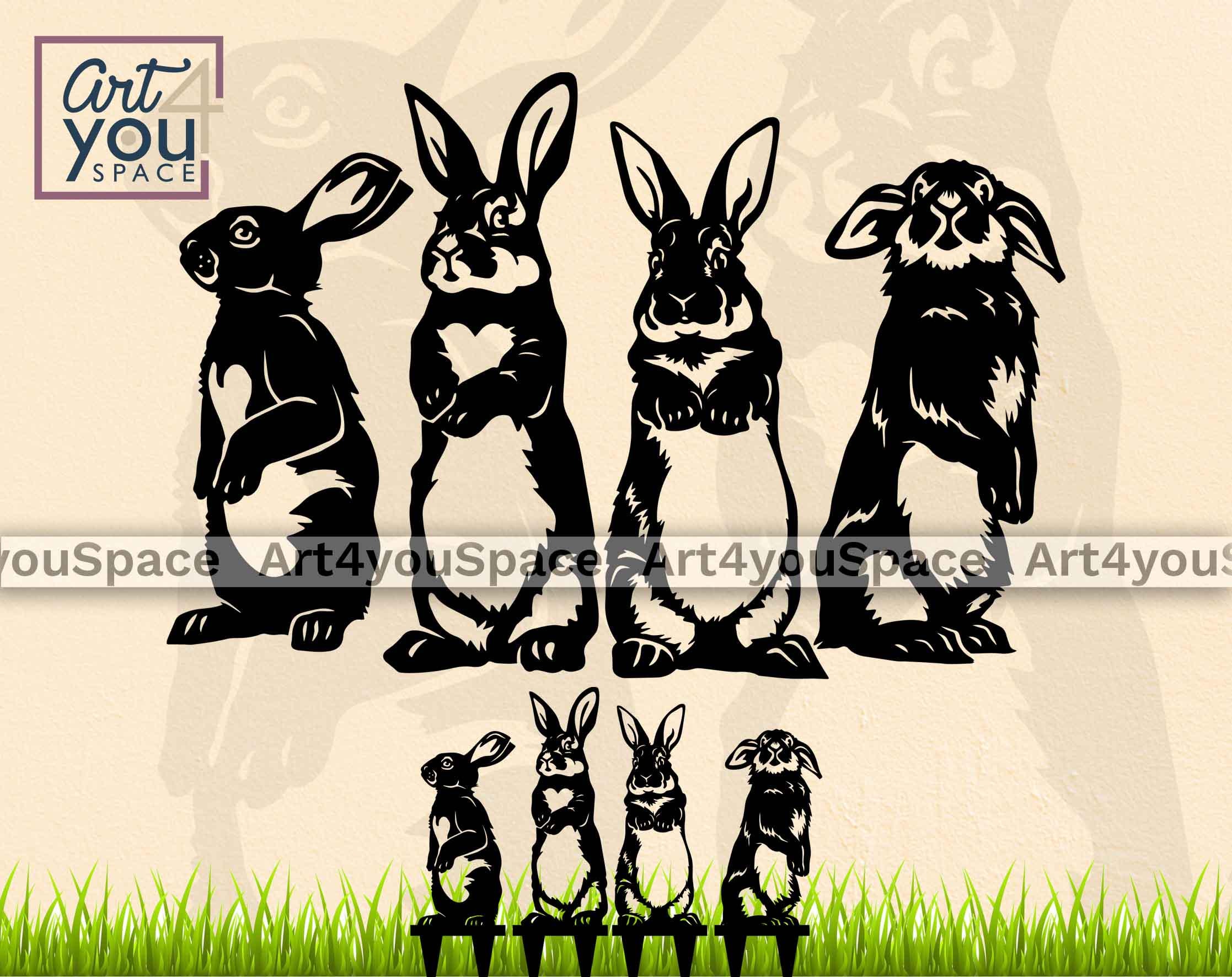 Rabbit SVG / Dxf Files for Plasma, Cnc, Glowforge, Lightburn