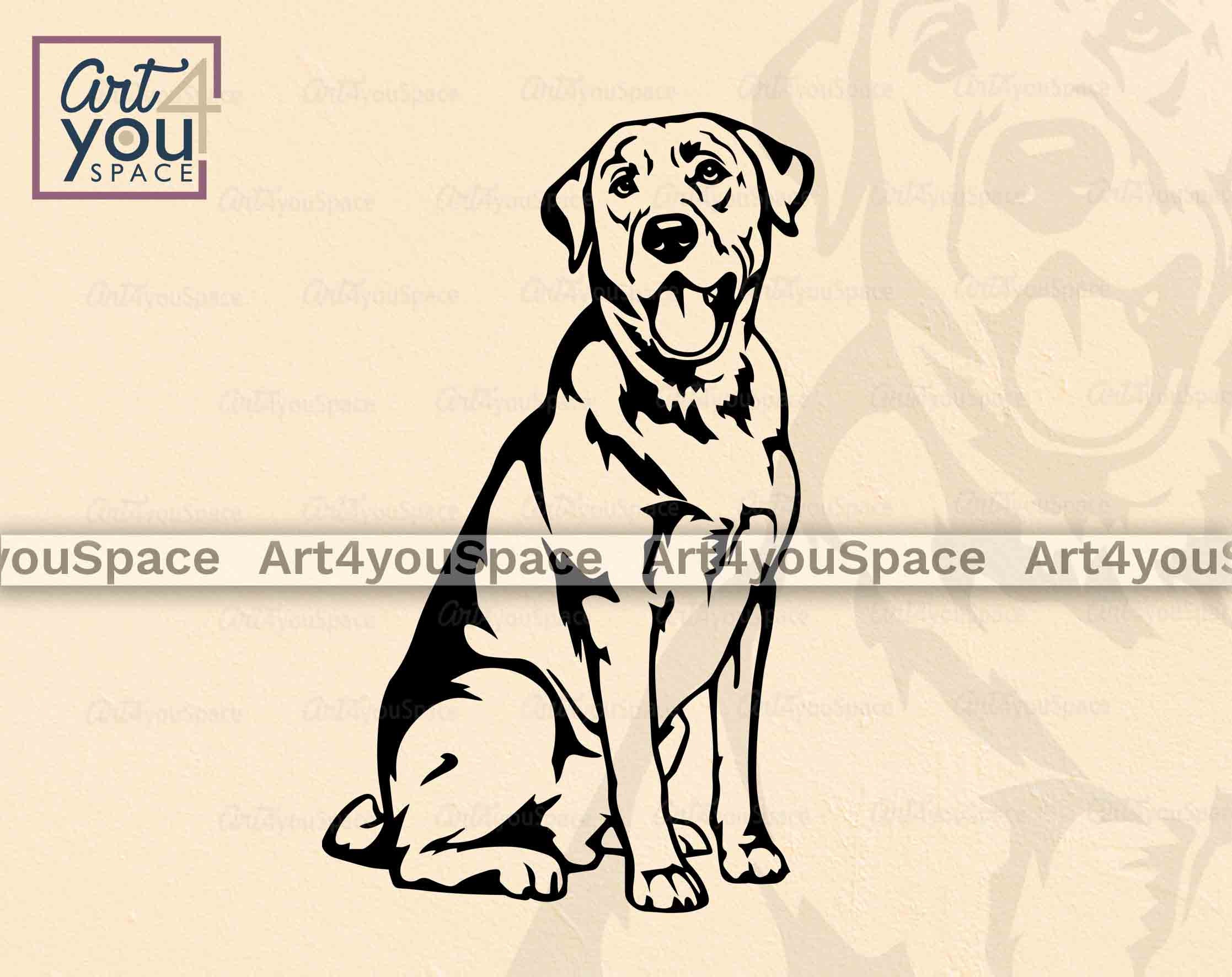 Labrador Svg Files for Cricut, Dog Svg Clipart Instant Download, Lab ...