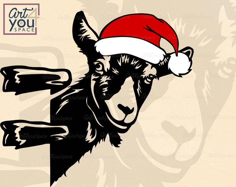 Goat svg files for Cricut Funny farm animal face clipart ...