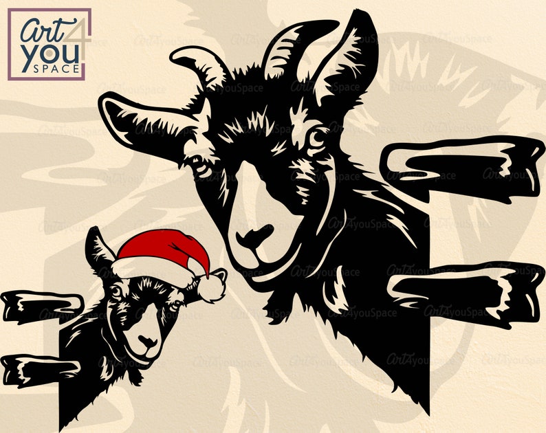 Download Goat svg files for Cricut Funny farm animal face clipart ...