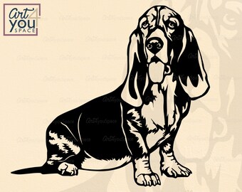 Long Haired Dachshund wall art Dog wall decor doxie - 3D