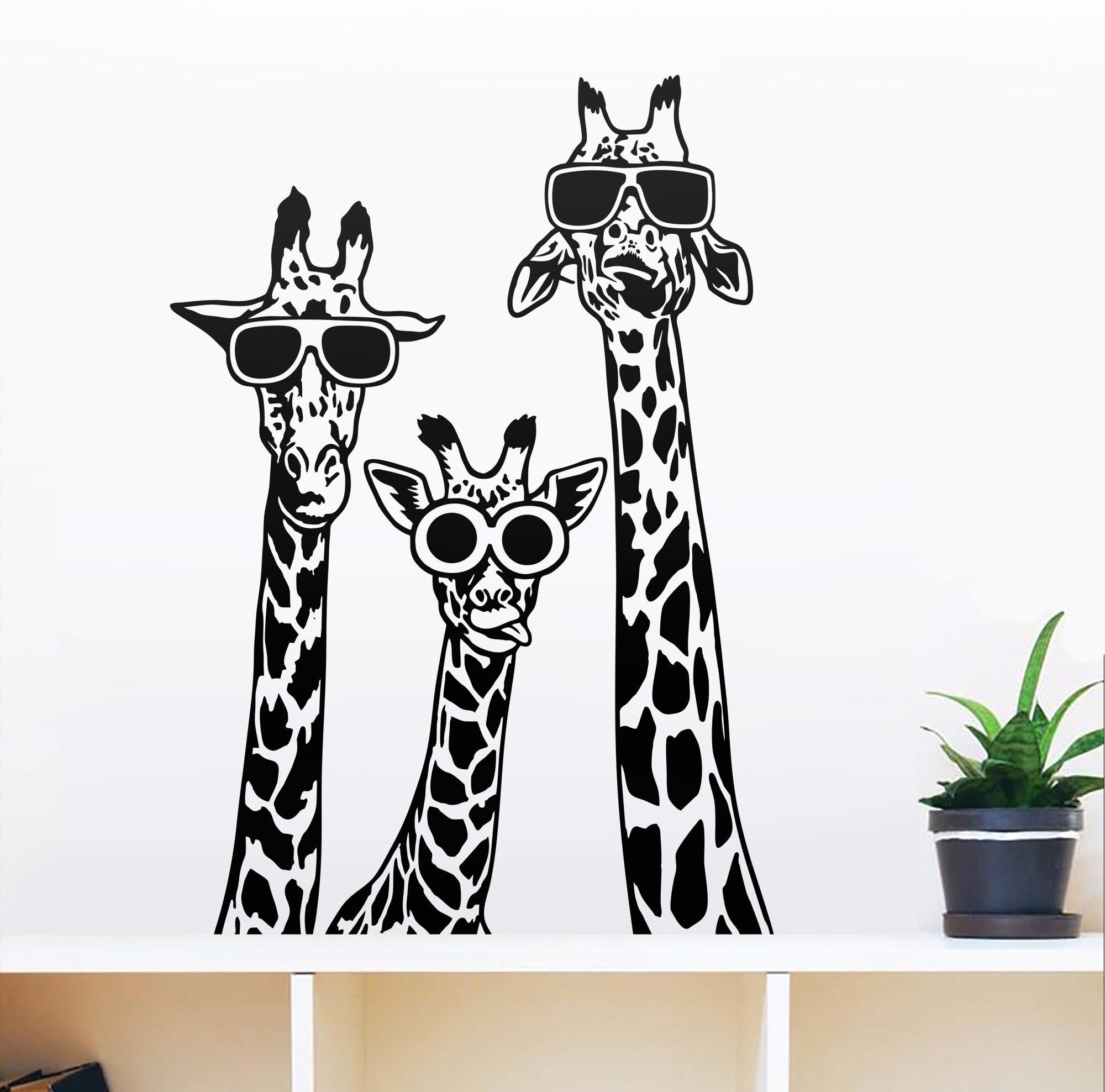 Giraffe SVG Funny Giraffes With Glasses African Safari - Etsy