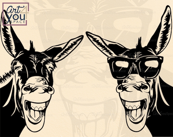 Download Donkey Svg Cricut Funny Animal Glasses Farm Head Peeking Etsy Yellowimages Mockups