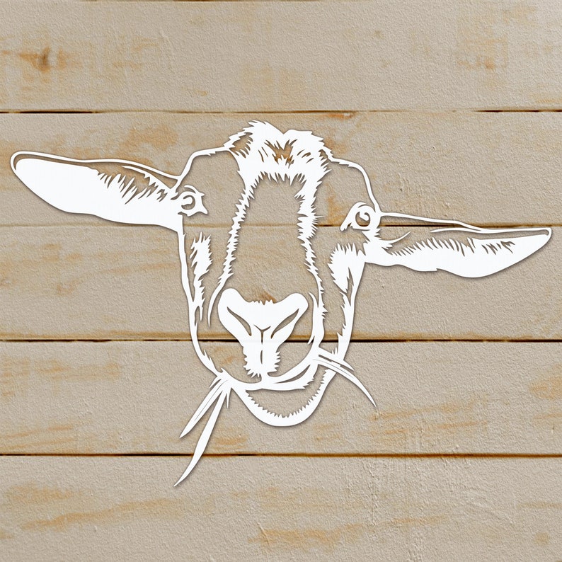 Download Funny goat svg farm animal Ibex Billy goat clipart | Etsy