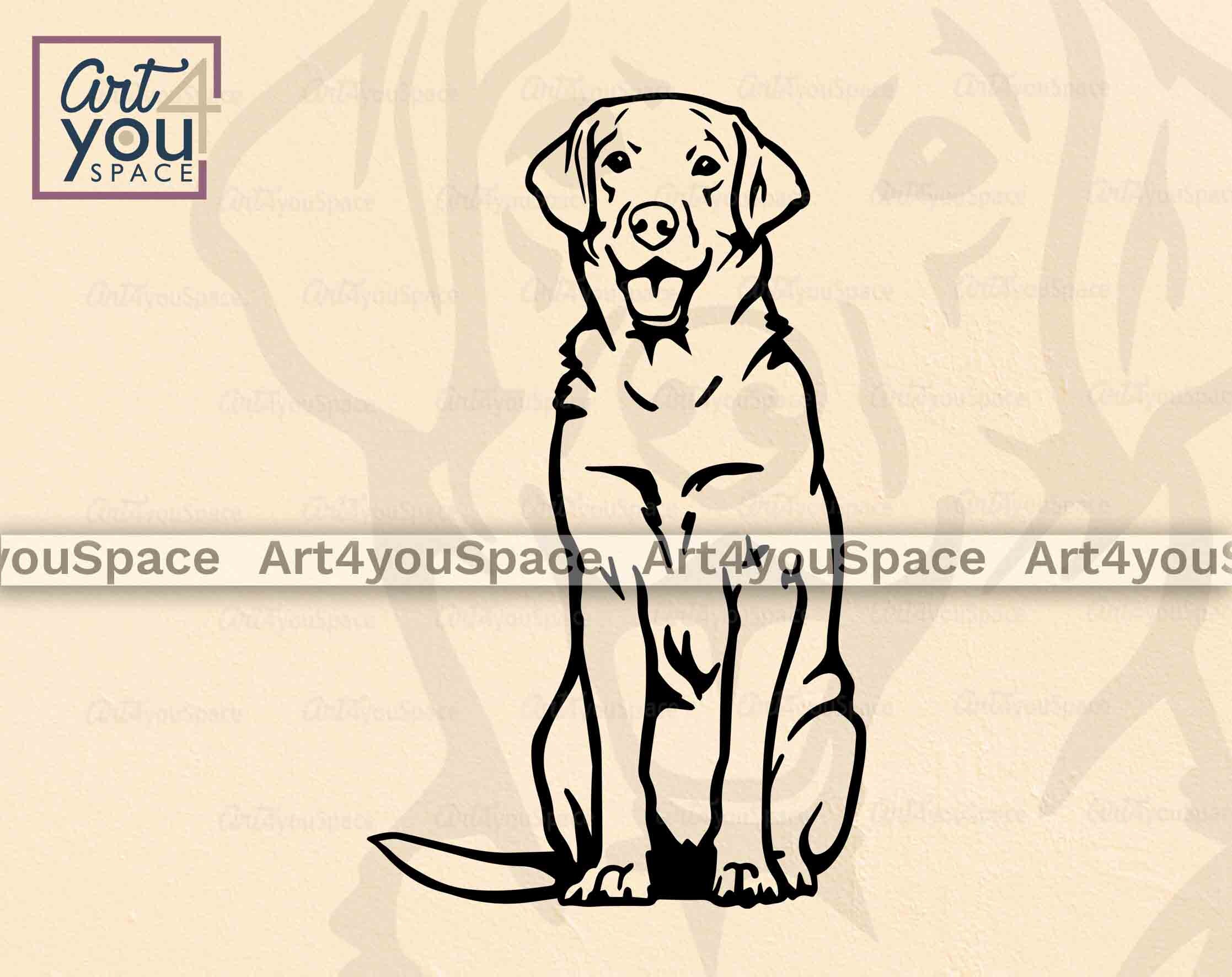 Labrador Svg Files for Cricut, Dog Svg Clipart Instant Download, Lab ...