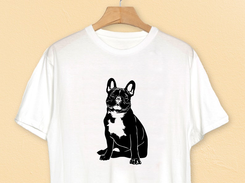 Download French Bulldog SVG Frenchie with flowers clipart Dog svg ...