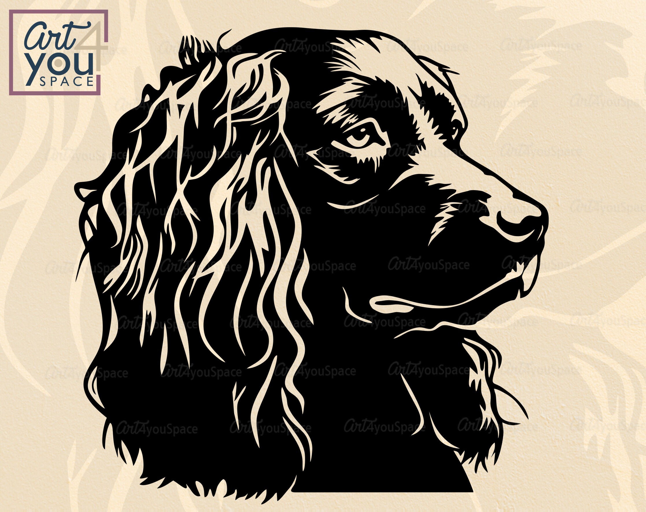 Download Boykin Spaniel svg dog svg cricut breed pet face head | Etsy