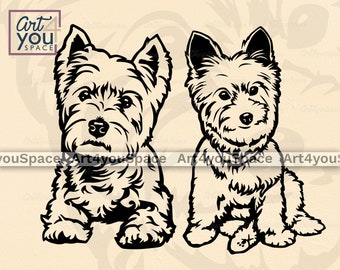 West Highland White Terrier, Dog Svg Cricut, Westie Clipart, Png
