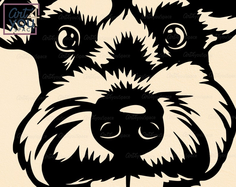 Download Miniature schnauzer svg dog svg cricut Face Head clipart ...