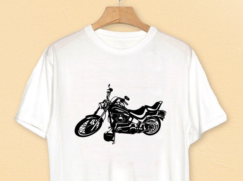 Motorcycle clip art motorbike svg files for Cricut vector | Etsy