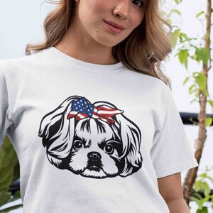 Shih Tzu Svg, Dog SVG File for Cricut, Cute Face Clipart, Breed Head ...