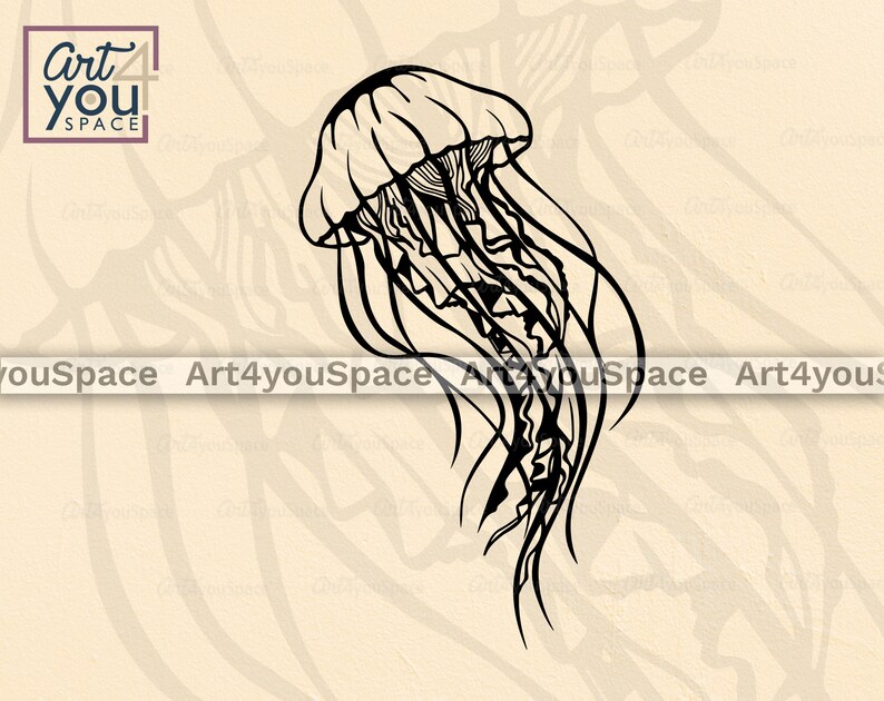Download Jellyfish SVG files for Cricut sea nautical vector clipart ...