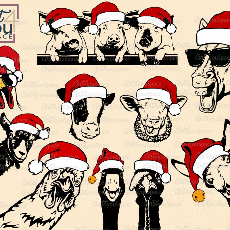 Farm Animal Hat Etsy