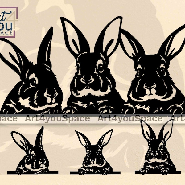 Rabbit Svg File - Etsy