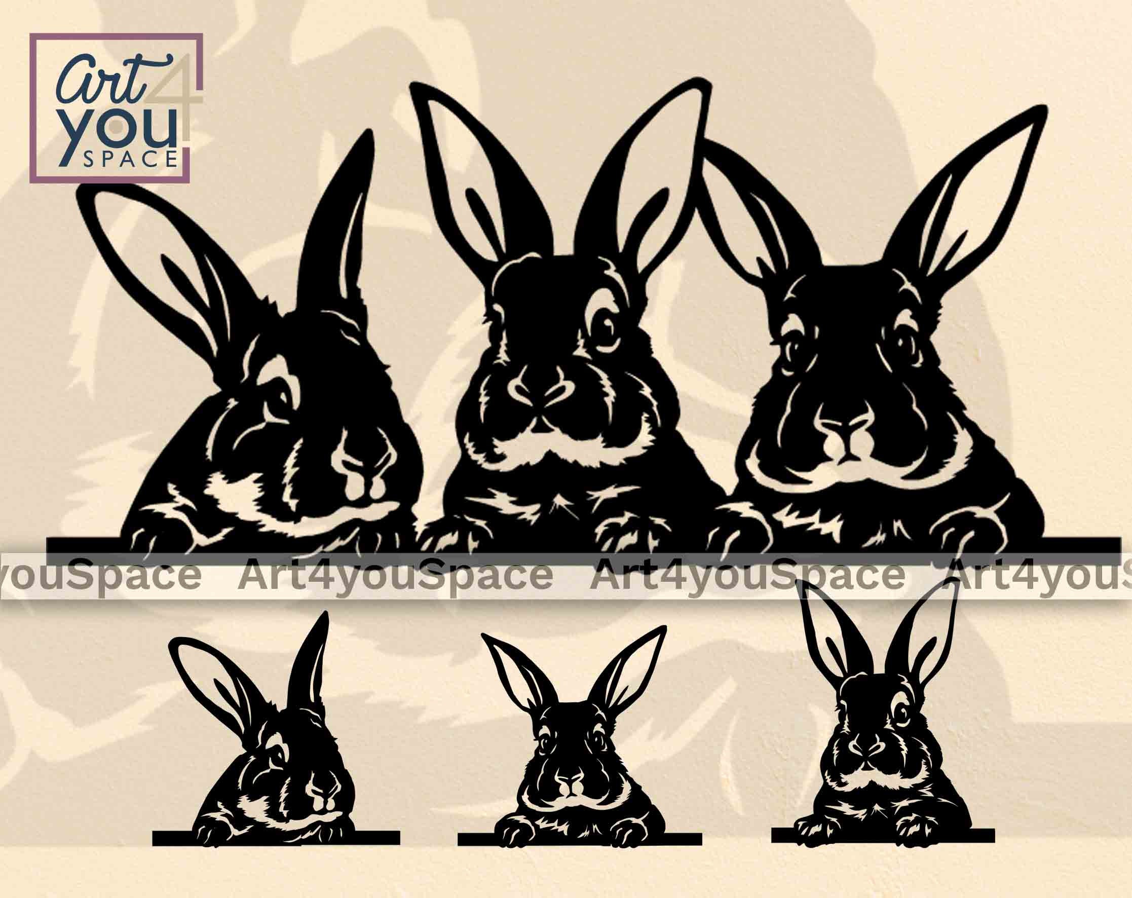 Rabbit dxf - Etsy Polska