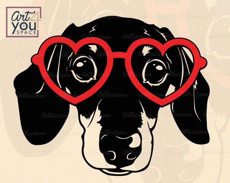Download Dachshund svg Valentine dog svg files for cricut Doxie ...