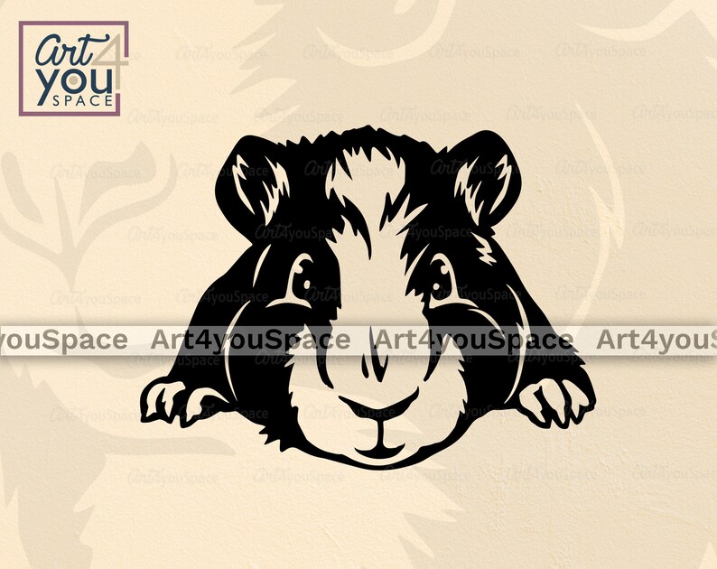 Download Guinea Pig Svg files for Cricut cute pet clipart Domestic ...