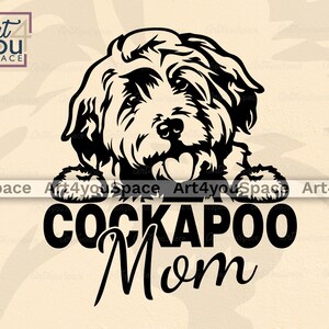 Cockapoo Dog SVG Cricut Cute Puppy Clipart Download PNG | Etsy